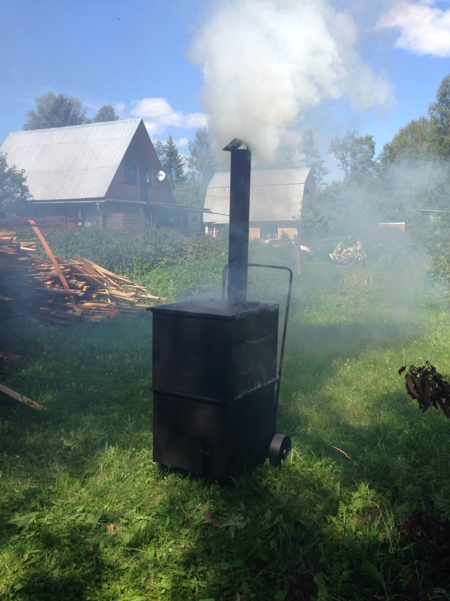 Печь для сжигания мусора Дымок 3