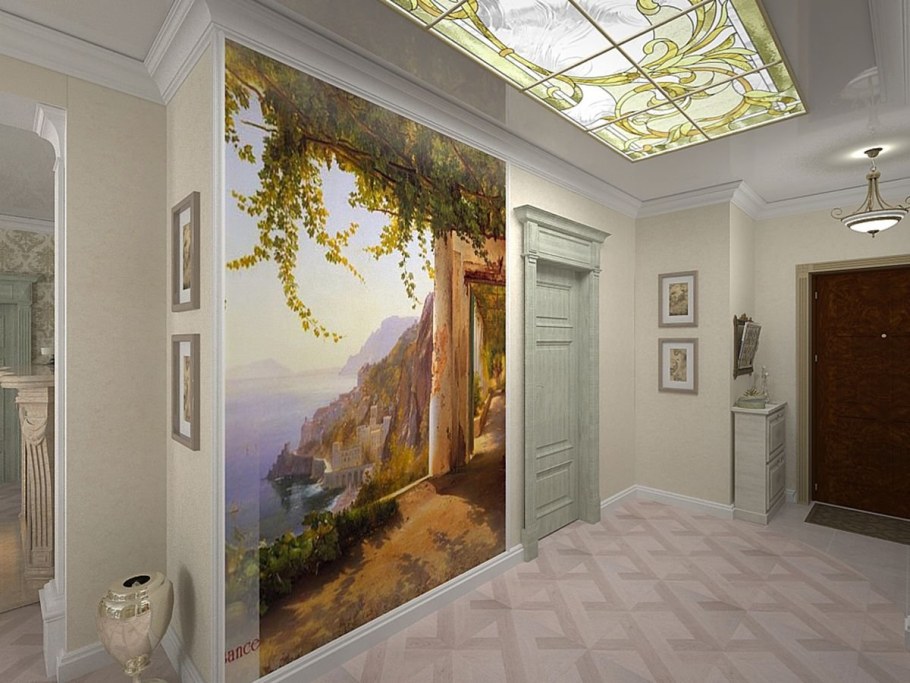 Фреска афреско на стену в прихожую