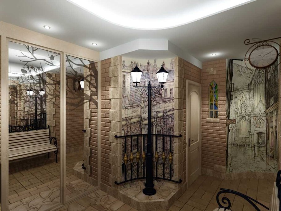 Прихожая в стиле улочки