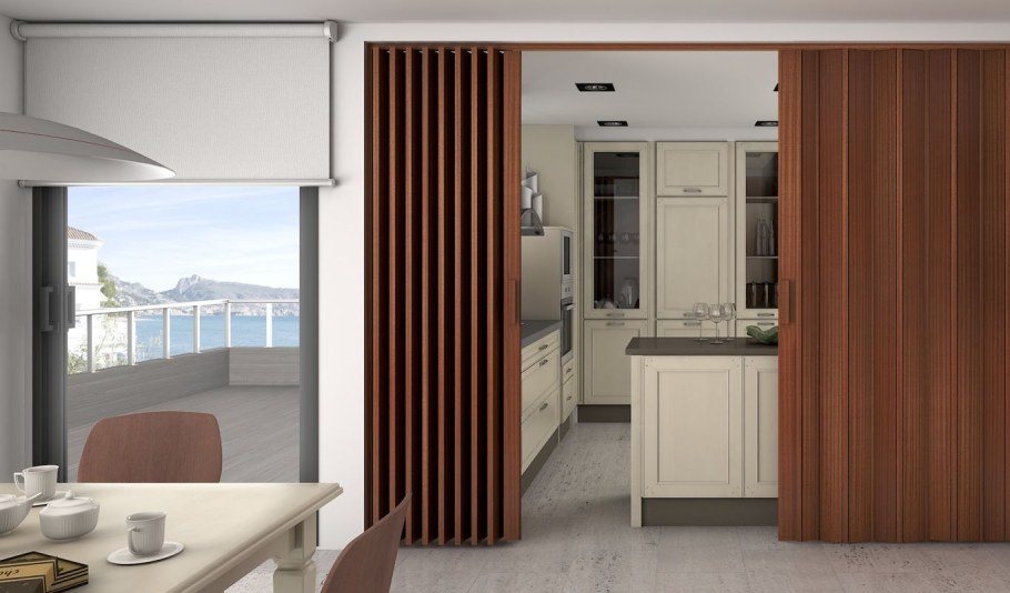 Разделение комнаты шторами