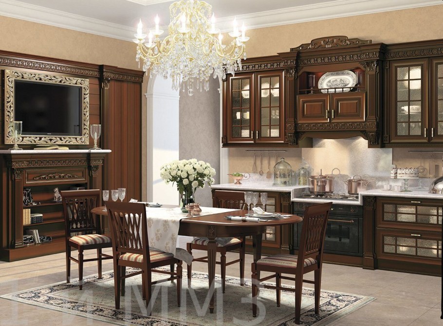 Кухни Бостон шпон Эбен