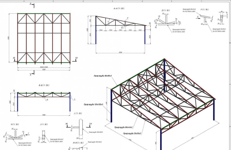 Каркас Ангара 12х12