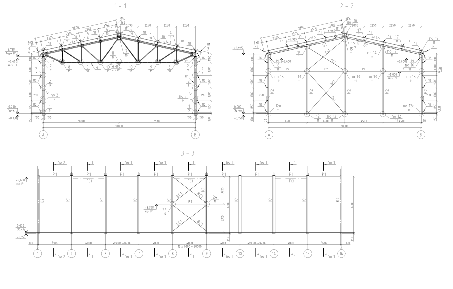 Гараж из сэндвич панелей чертеж каркаса
