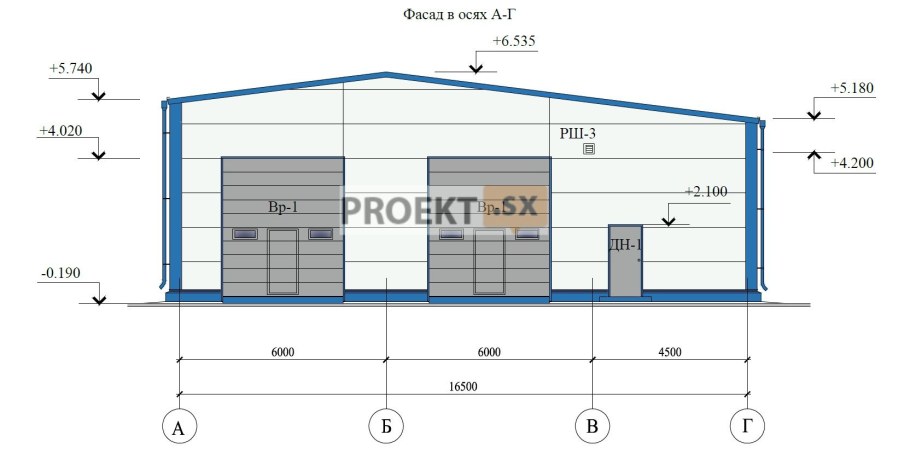 Каркас Ангара из ЛСТК профиля 10х14м