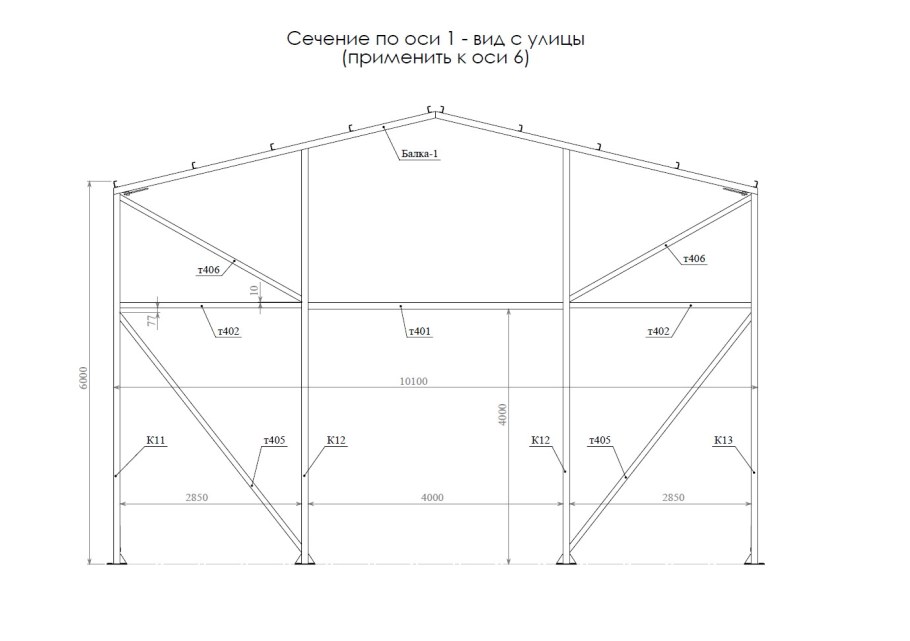 Каркас ЛСТК 6х4х3