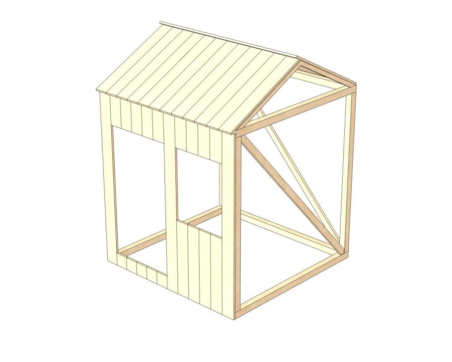 Чертеж детского домика