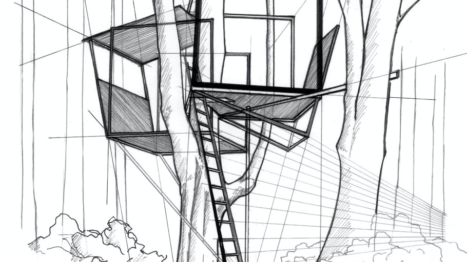 Дом на дереве макет