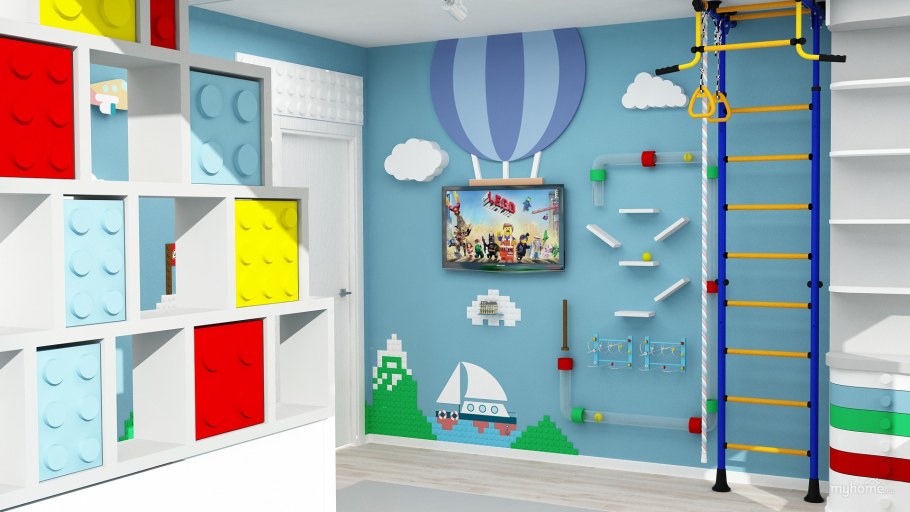 Детская комната в стиле лего