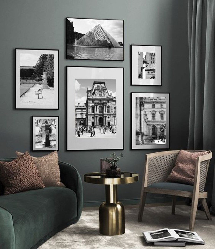 Черно-белые постеры для интерьера