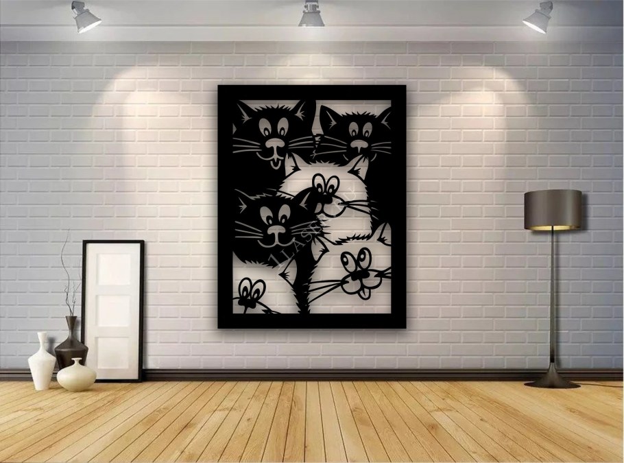 Панно черно белое на стену