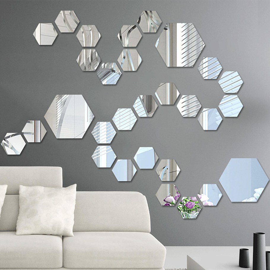 Зеркальный декор для стен