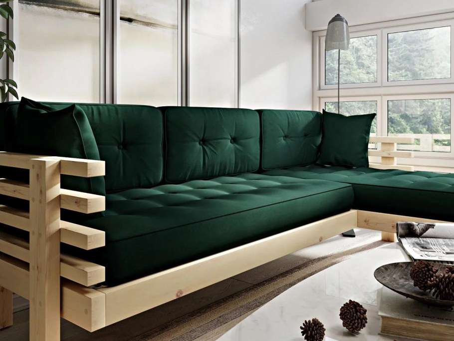 Угловой диван-кровать Solana Стоун