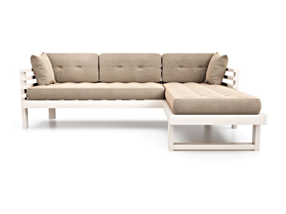 Угловой диван-кровать Solana Стоун