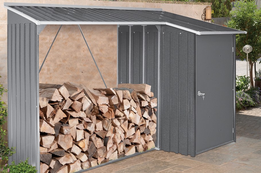 Дровник куб 4