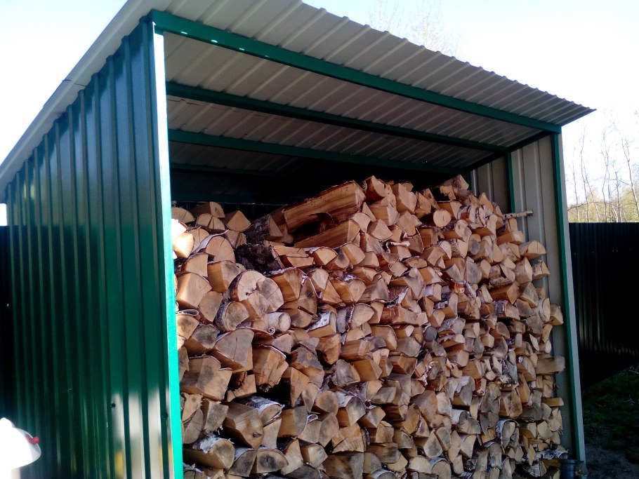 Дровник на 5 кубов дров