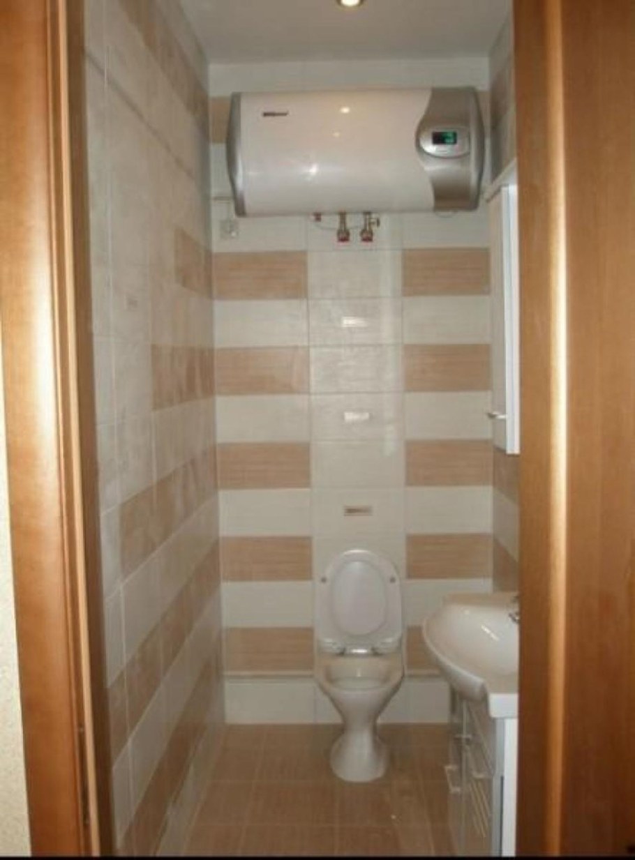 Туалет в панель с водонагревателем