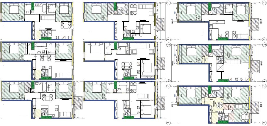 Перепланировка трехкомнатной