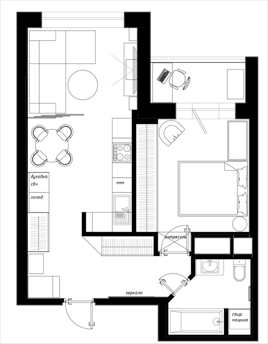 Планировка и 155 двушка