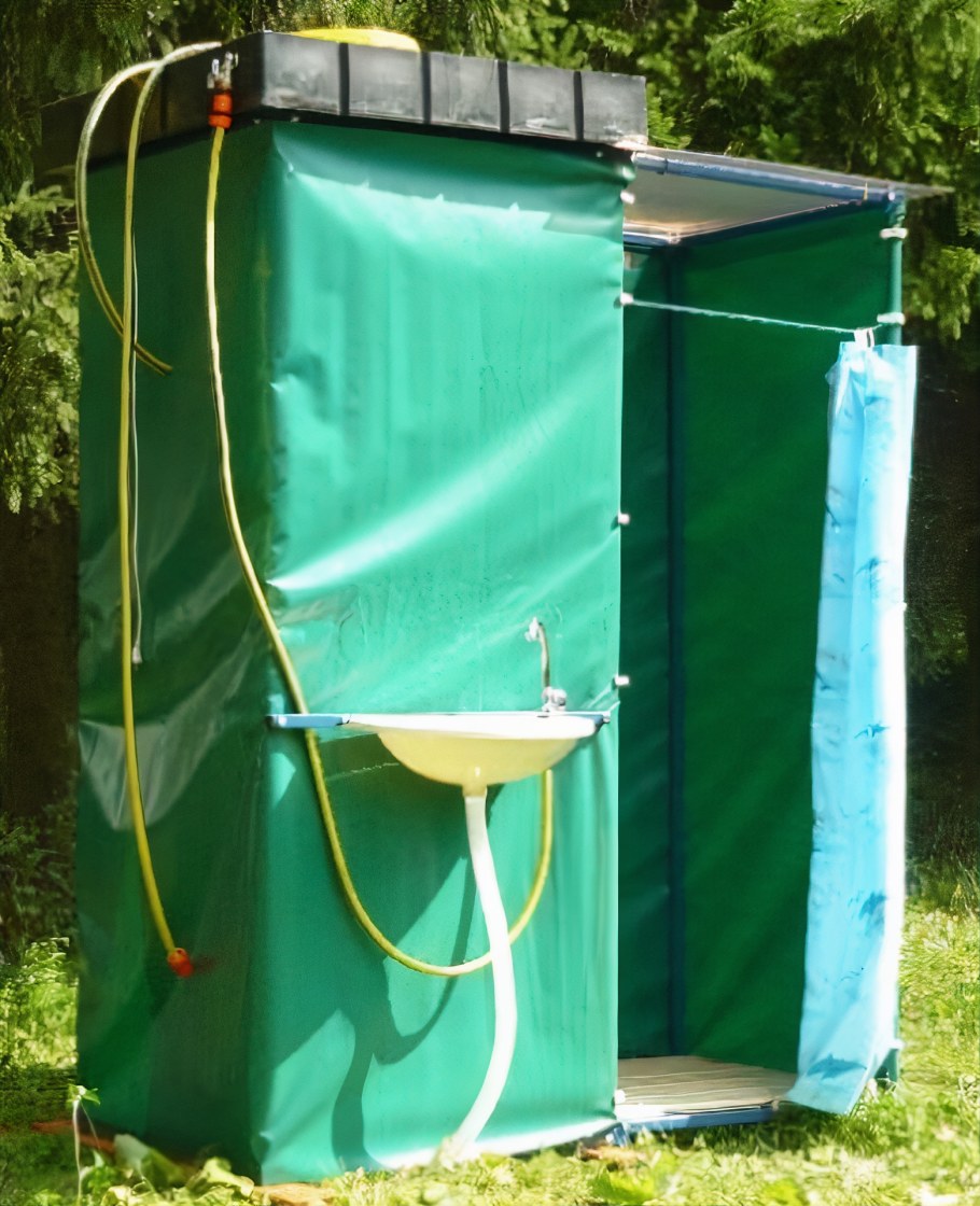 Душ дачный с ЭВН бак 65л Электромаш