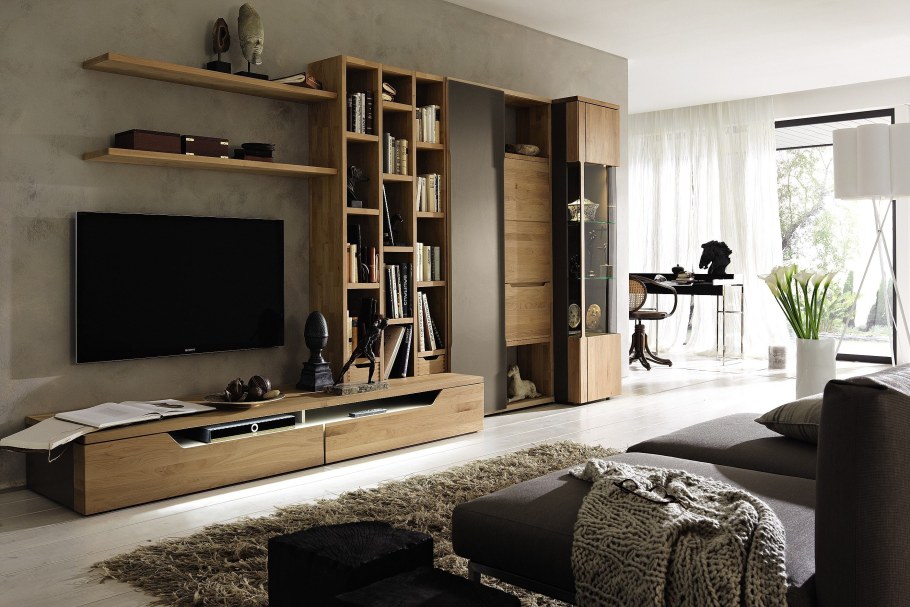 Стенки в гостиную в стиле лофт