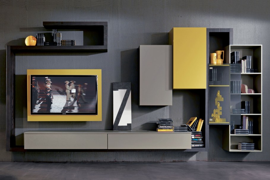 Современные гостиные стенки