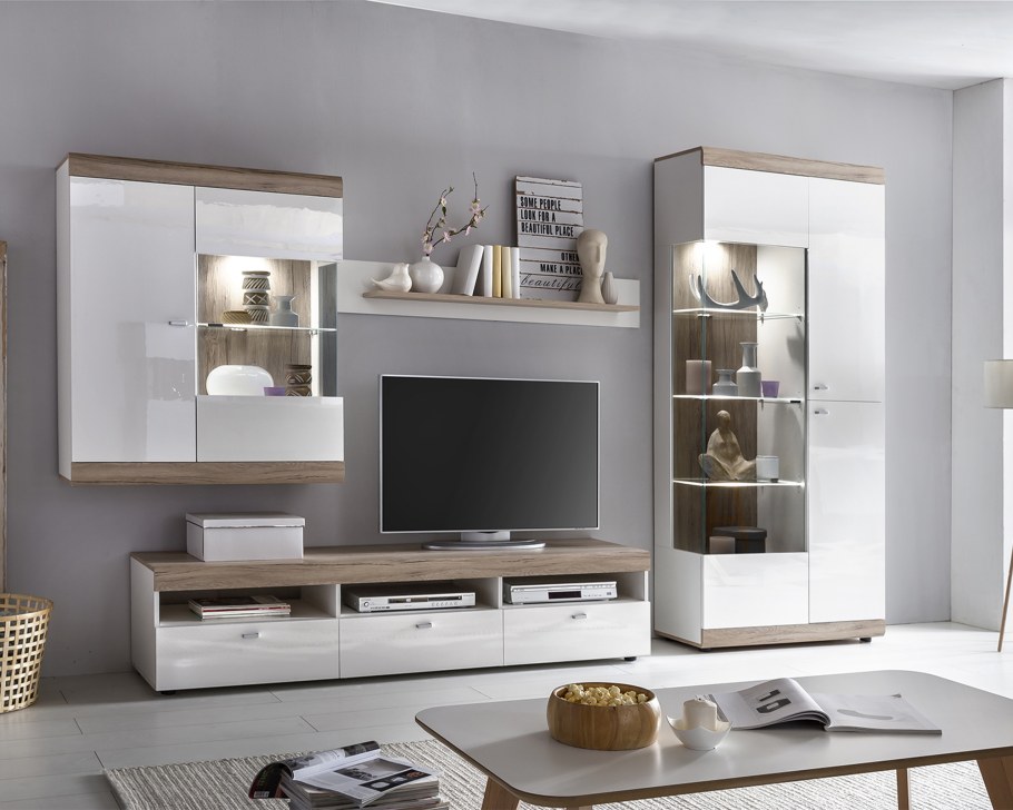 Стенки в гостиную в стиле лофт