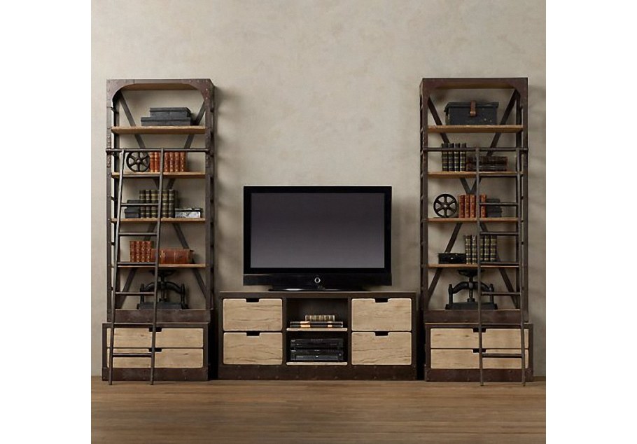 ТВ стеллаж 2100 2100 лофт