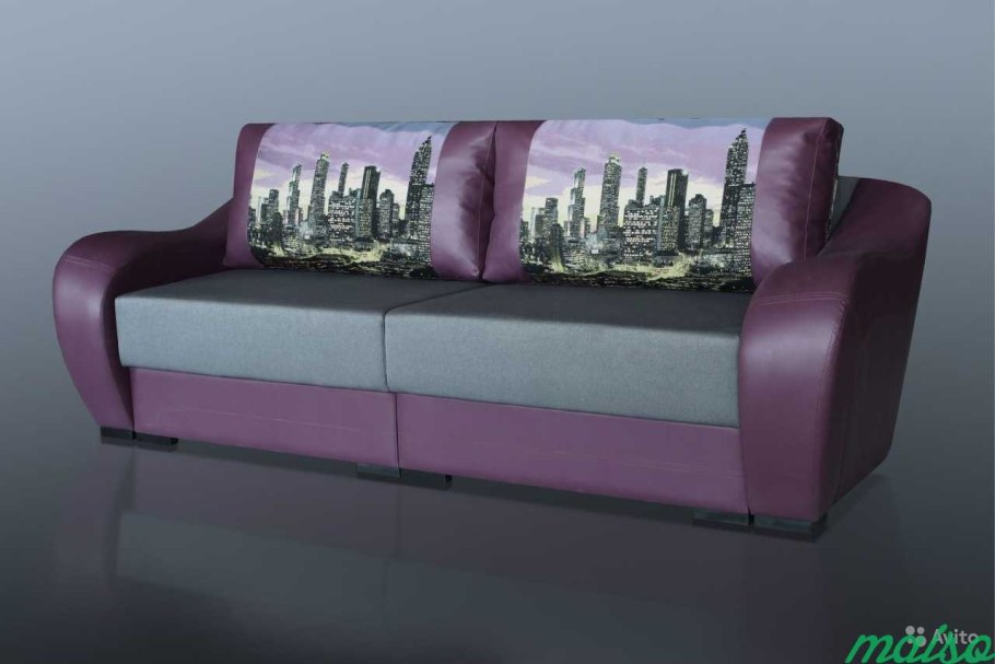 Диваны с рисунком на подушках