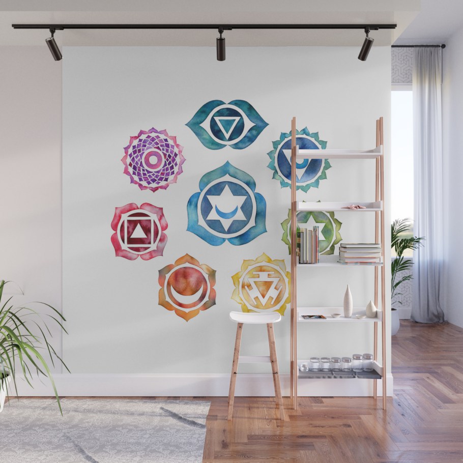 Настенный декор позы йоги