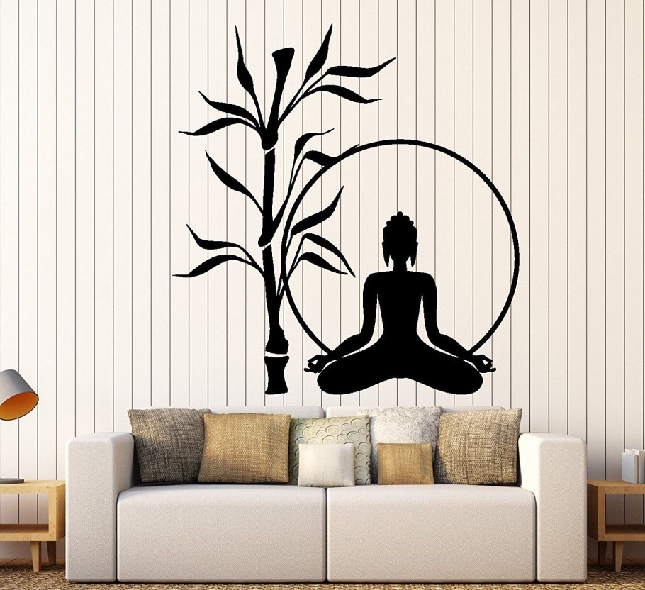 Декоративная наклейка йога