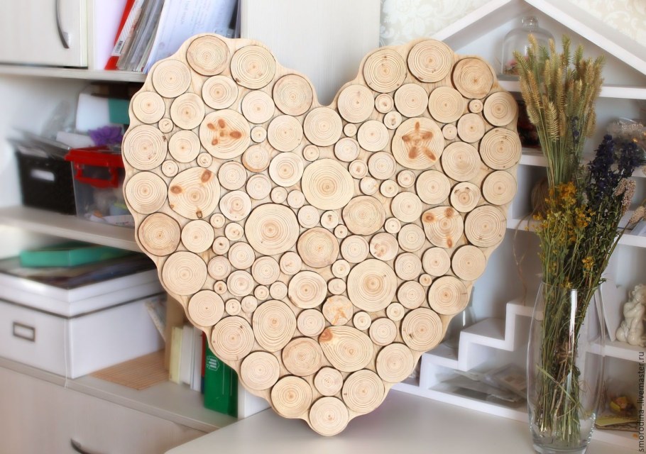 Спилы дерева для декора