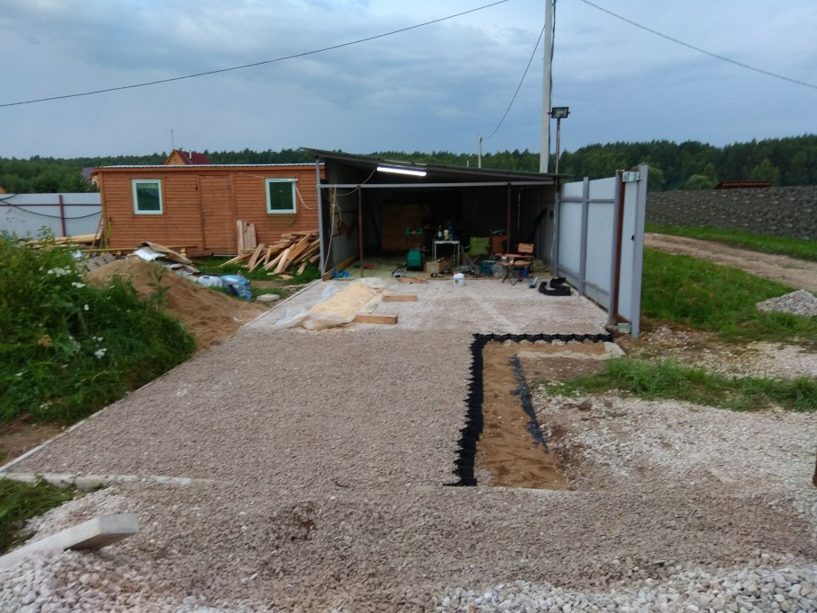 Заезд для авто на участок