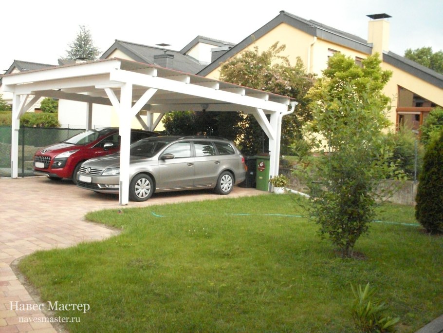Площадка под навесом для машины