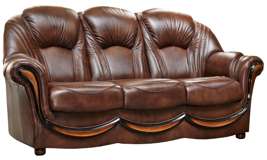 Диван Дельта Пинскдрев кожаный