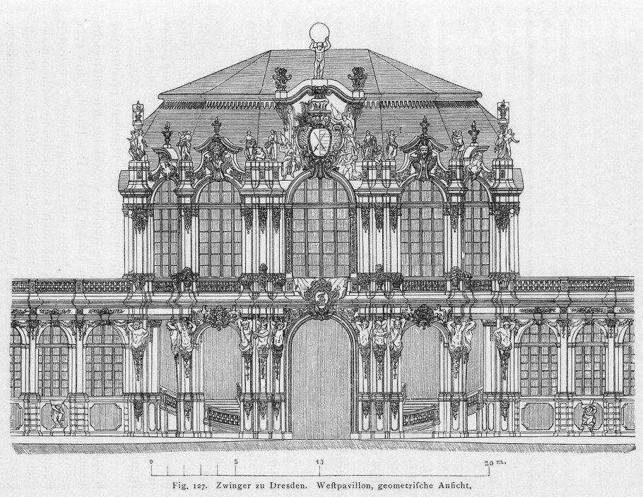 Дворец Цвингер чертежи