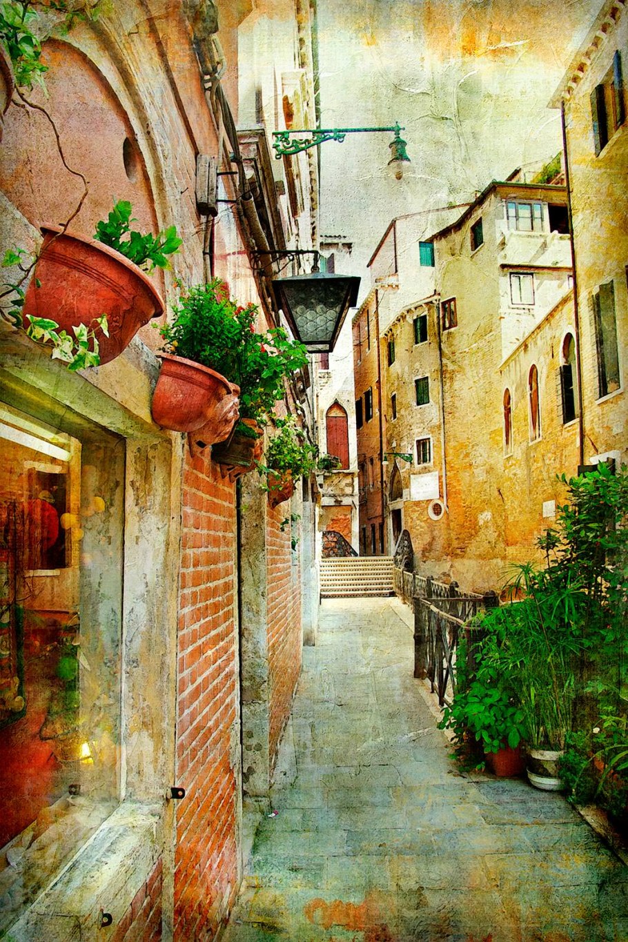 Венеция улочки фрески