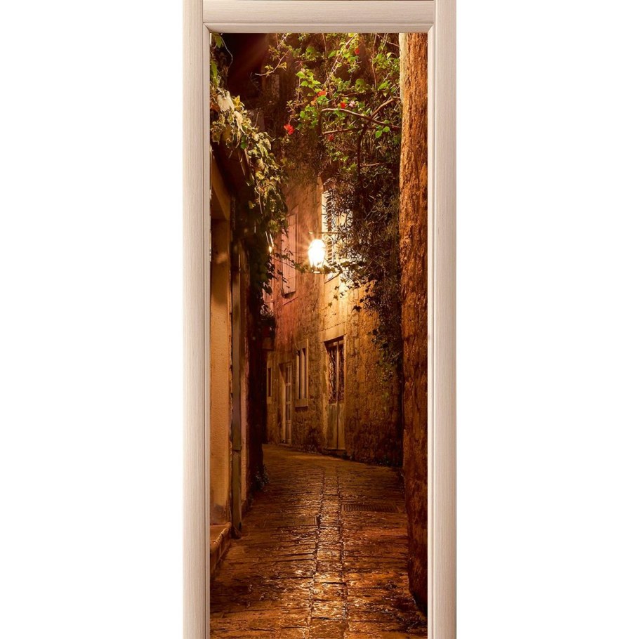 Узкие фотообои на дверь