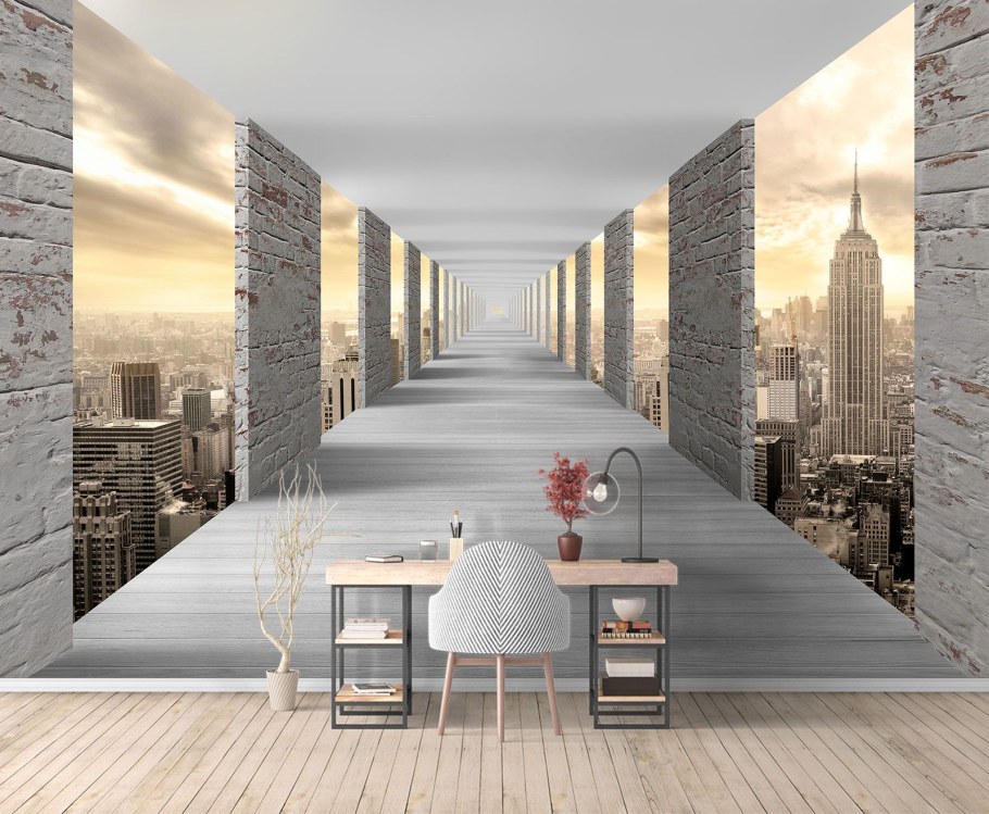 Фреска на стену тоннель