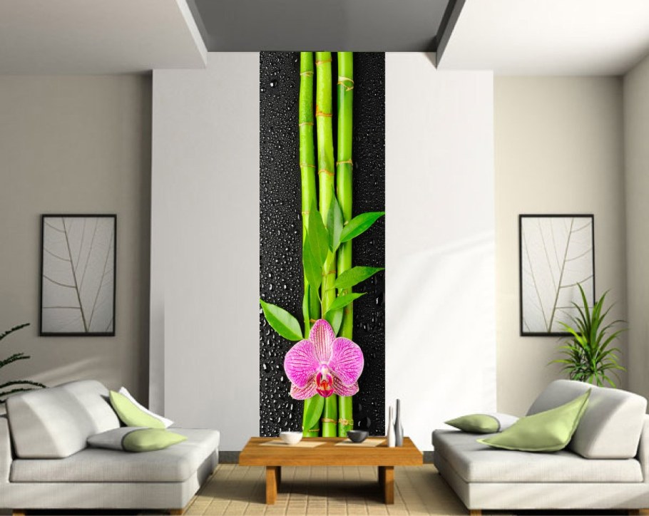 Фотообои узкие вертикальные на стену цветы
