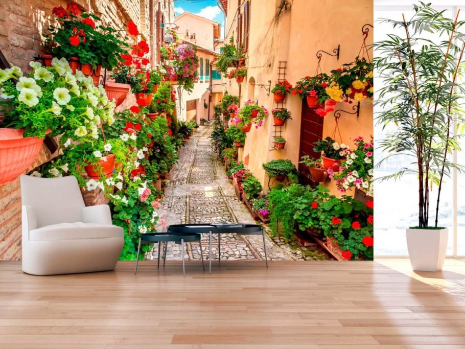 Фотообои цветы расширяющие пространство