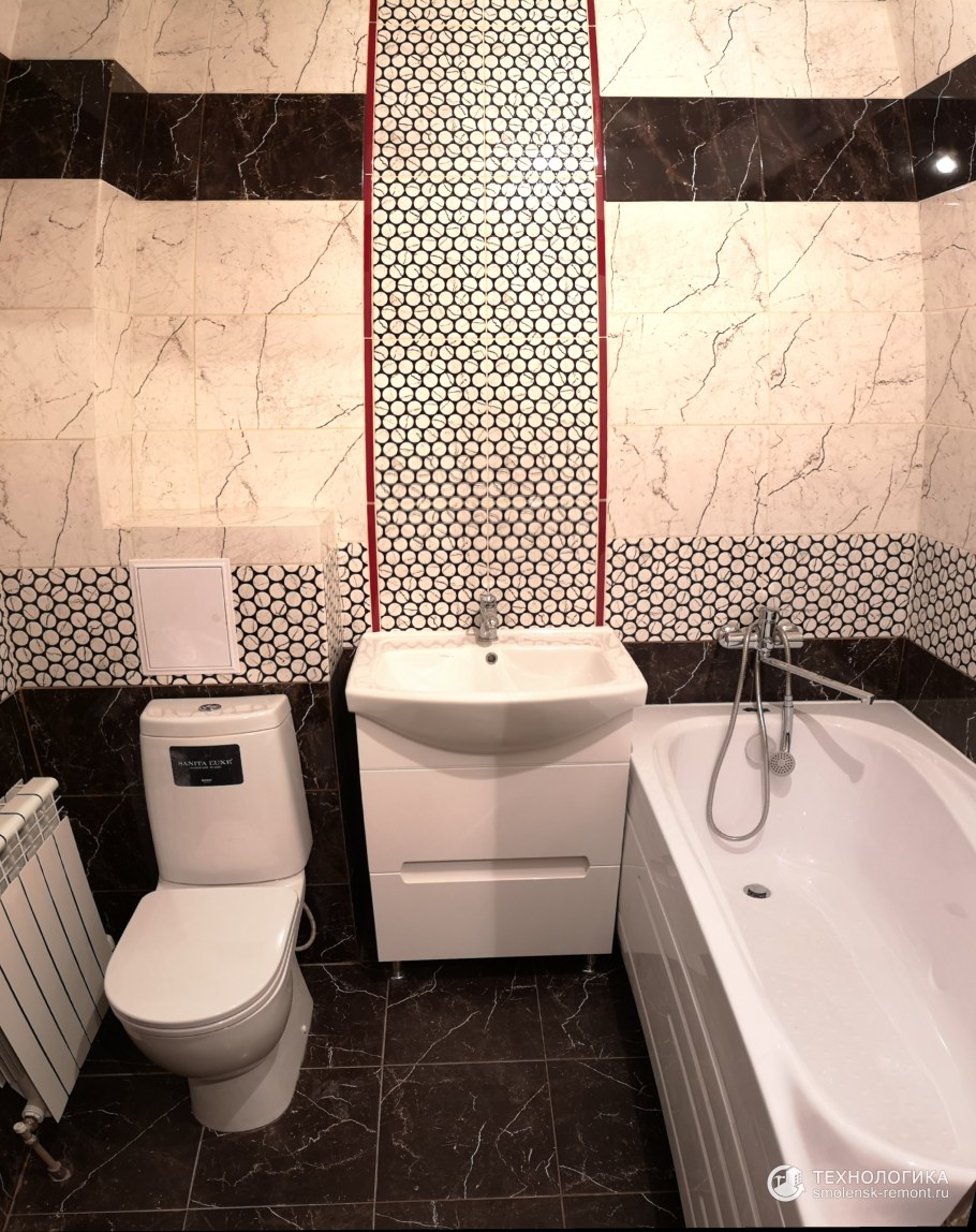 Совмещенный санузел под ключ