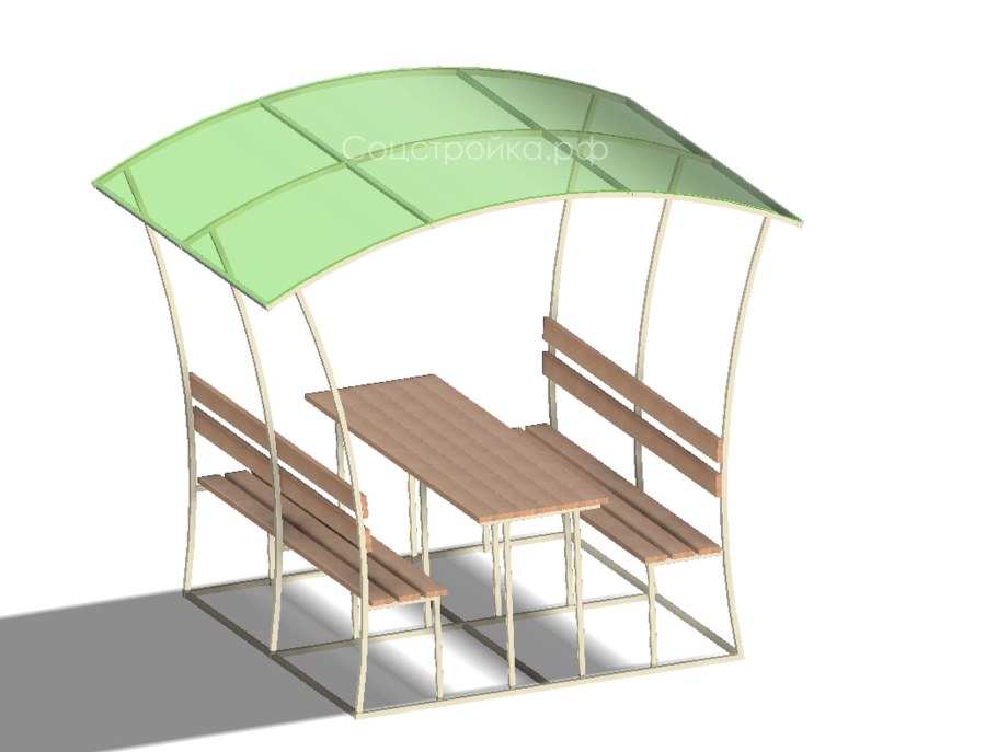 Беседка из поликарбоната