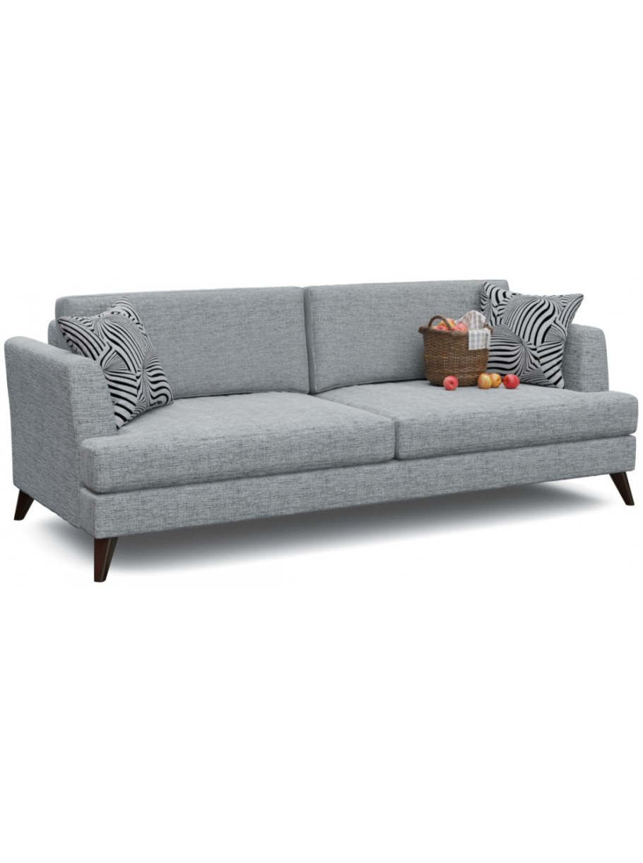 Кушетка "Верди" серая рогожка софа