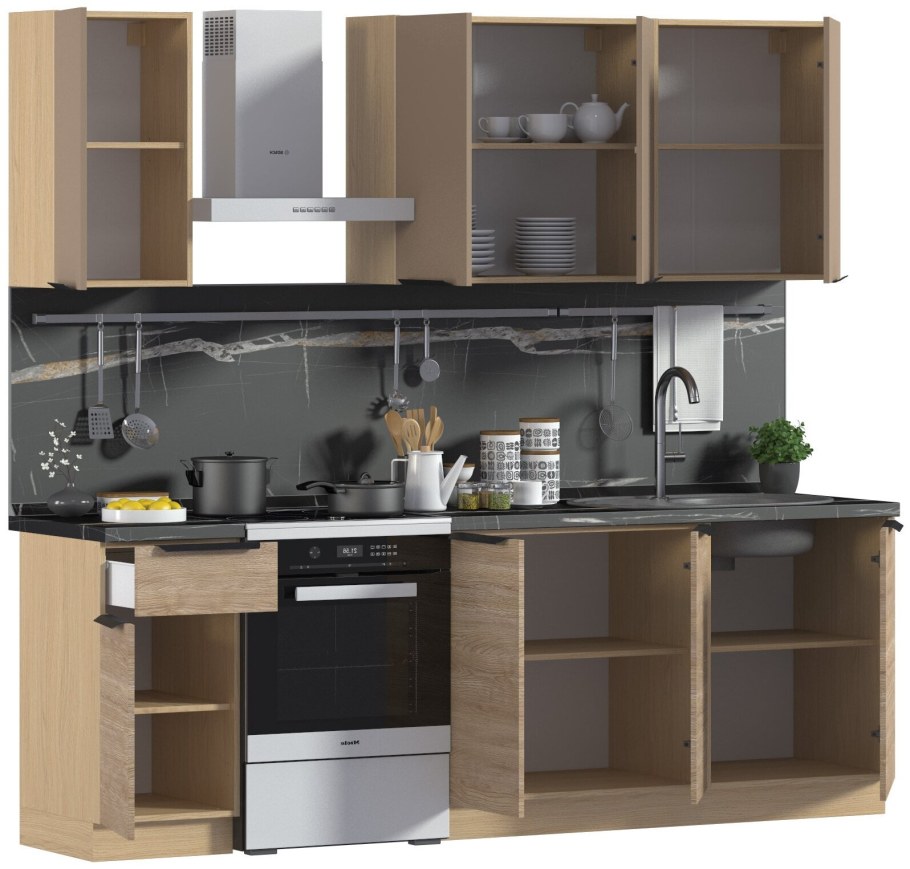 Кухня Равенна дуб романский