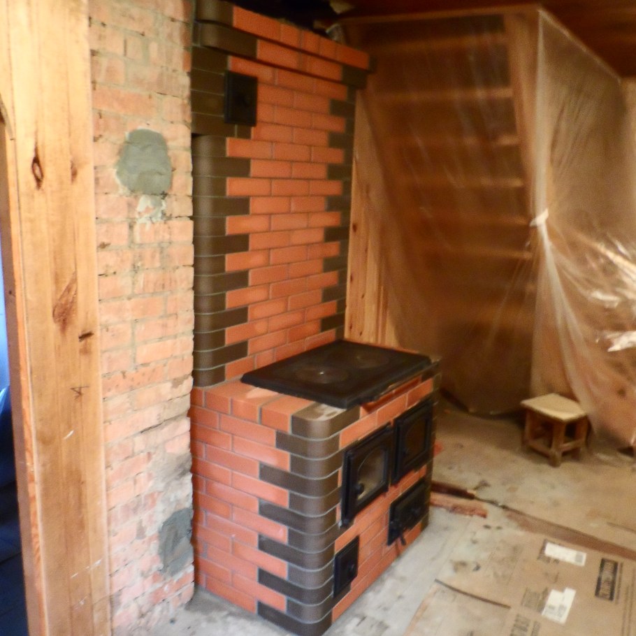 Отопительно-варочная печь шведка