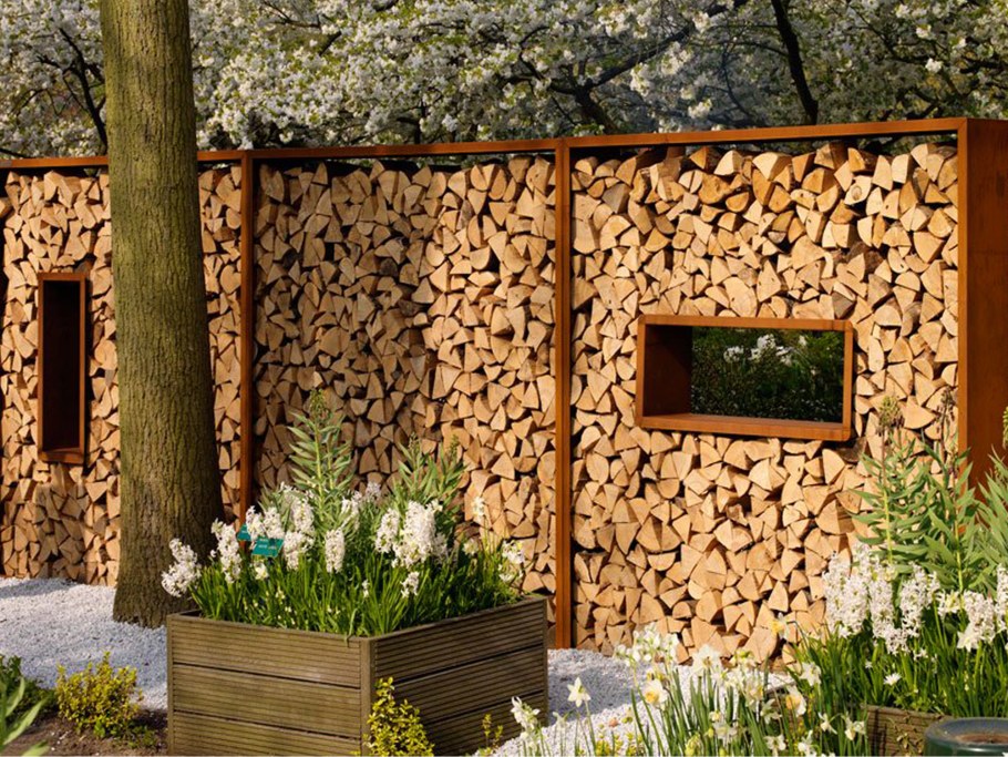 Каркас дровника из бруса