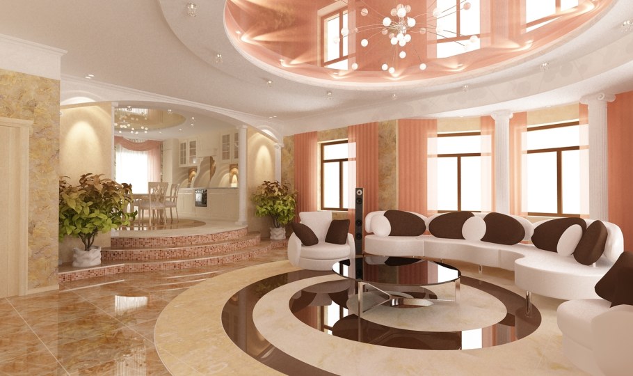 Потолок с эркером