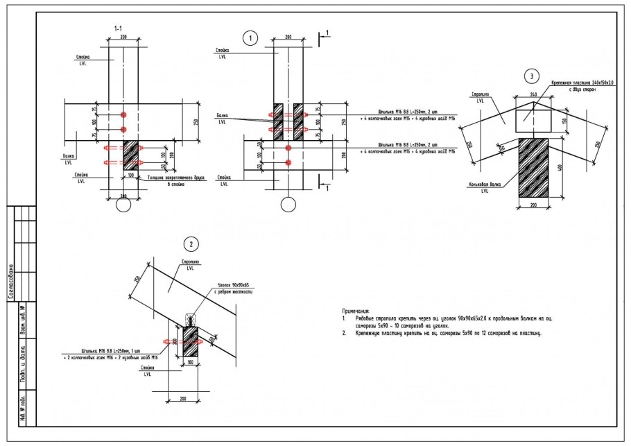 Стропильная система фахверковых домов
