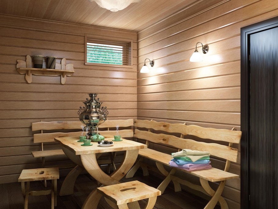 Предбанник с террасой