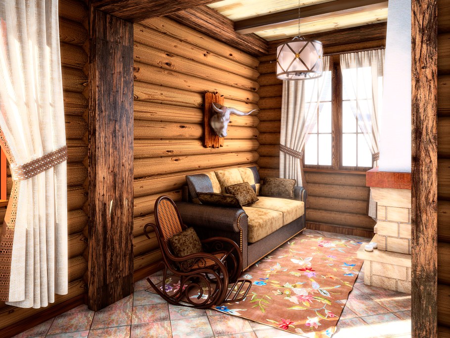 Деревянная мебель в предбанник